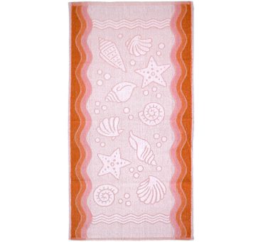 Ręcznik Flora Ocean - Brzoskwiniowy - 40x60 cm - Everday Collection - Greno