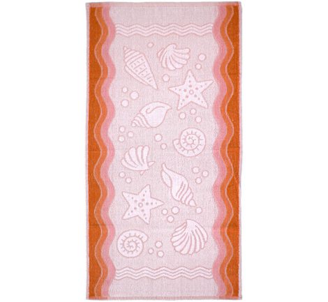 Ręcznik Flora Ocean - Brzoskwiniowy - 50x100 cm - Everday Collection - Greno