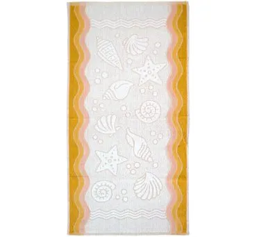Ręcznik Flora Ocean - Żółty - 70x140 - Everday Collection - Greno
