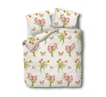 Pościel flanelowa - 220x200 - Różowe Kwiatki - 31469/2