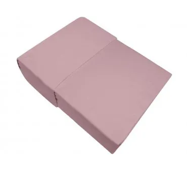 Prześcieradło flanelowe bez gumki - 220x210  -  Pudrowy -  Bielbaw   Jasny róż