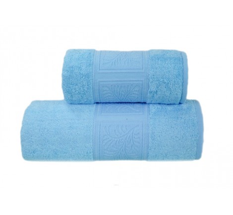 Ręcznik Ecco Bamboo - niebieski - 70x140 cm - Greno