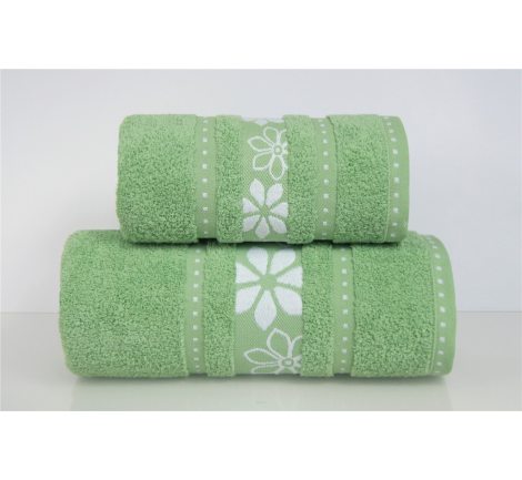 Ręcznik Margarita -  70x130 - Zielony - mikrobawełna Greno