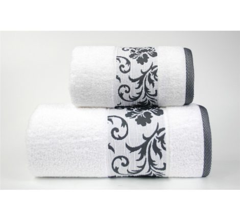 Ręcznik Glamour -  50x90 - Biały - mikrobawełna Greno
