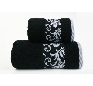 Ręcznik Glamour -  70 x 140 - Czarny - mikrobawełna Greno