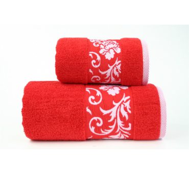 Ręcznik Glamour -  50 x 90 - Czerwony - mikrobawełna Greno