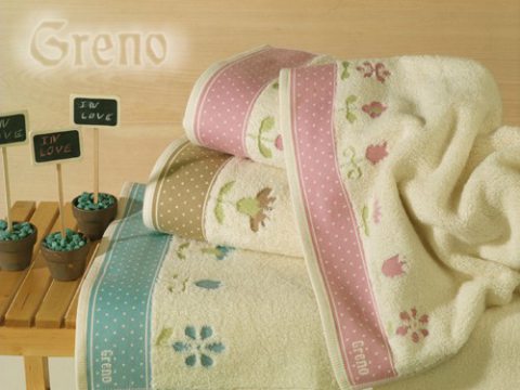 Ręcznik Greno  In Love różowy 70x140