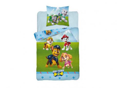 Pościel z bawełny dla dzieci - Psi  Patrol - 140x200 +70x80 - Paw  0008
