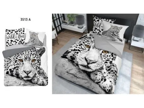 Pościel bawełniana - 220x200 - 3513 a - Pantera - Holland  holenderska