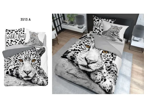 Pościel bawełniana - 220x200 - 3513 a - Pantera - Holland  holenderska