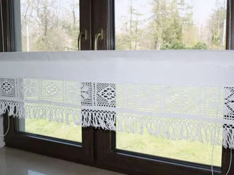 Zazdrostka 30x200 Arkadia - Biały - firana   1547  biała