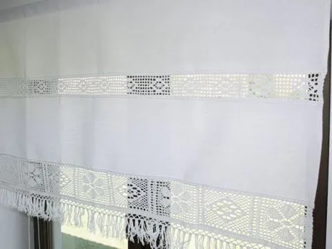 Zazdrostka 70x200 Arkadia - Biały - firana   1547  biała