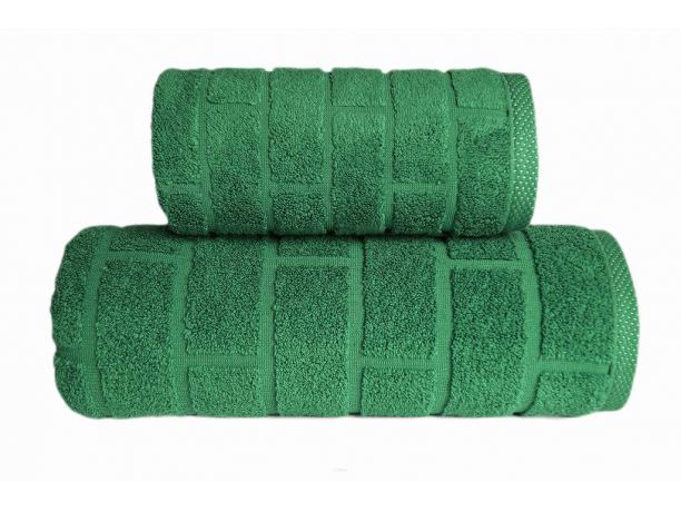 Ręcznik Brick - zielony - 50x90 - Greno