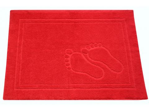 Dywanik łazienkowy - Feet - 50x70 cm - Czerwony - Greno