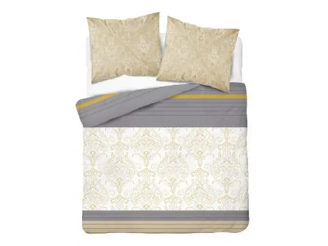 Pościel z flaneli - 220x200 - 2874 G złoty ornament Detexpol