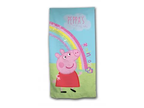 Ręcznik Plażowy licencyjny 70x140 cm Peppa Pig  dla dzieci Świnka Peppa