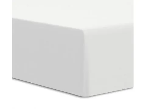 Prześcieradło Premium Jersey elastan 90x200 z gumką biały Luxury