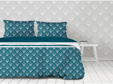 Pościel z satyny bawełnianej - 220x200 + 2/70x80 - Diamond -  Greno Gold Line