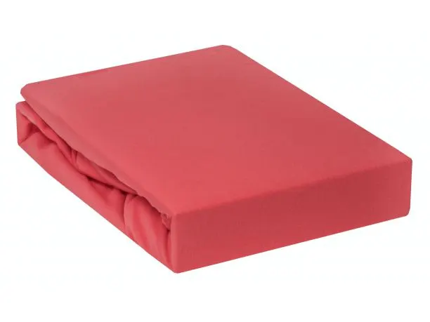 Prześcieradło Jersey z gumką  Koralowe - 140x200 -  038 -  Koral