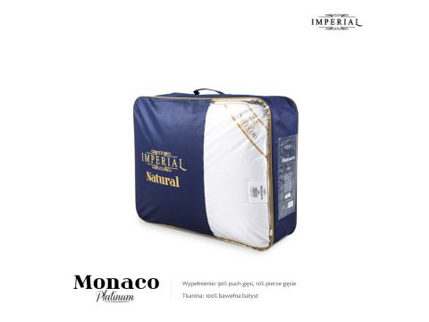 Luksusowa kołdra całoroczna puchowa 160x200 – Imperial Monaco Platinum, z puchu gęsiego