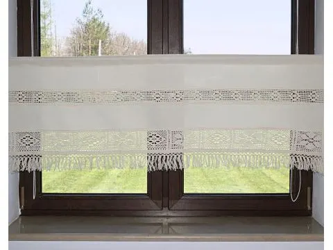 Zazdrostka 50x200 Arkadia beżowy firana 1547