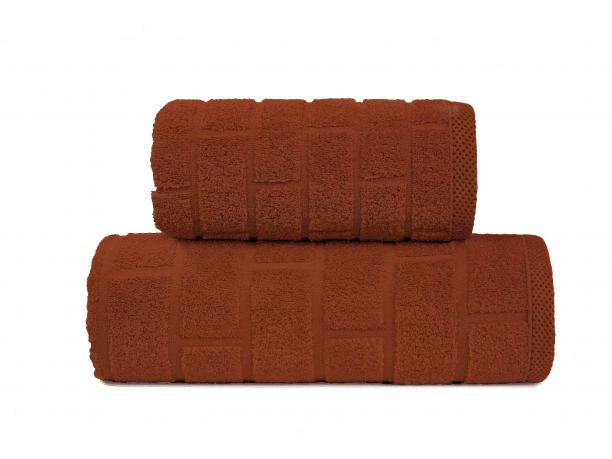 Ręcznik Brick - spalony karmel 70x140 jednobarwny Greno