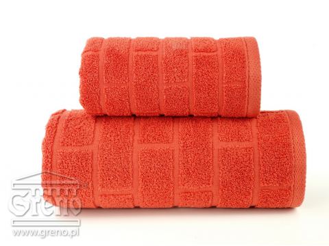 Ręcznik Brick - terra 50x90 jednobarwny Greno