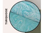 Pościel żakardowa 220x200 +2/70x80 marble turquoise cottonlove jacquard  bawełna turkus