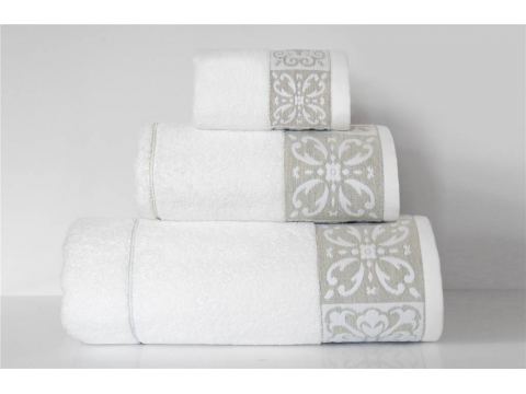 Ręcznik Portugal 50x90 biały jednobarwny Greno portugalski