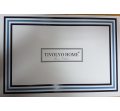 Pościel satynowa haftowana ekskluzywna Fortuny White 200x220 Tivolyo  Embroidery Satin