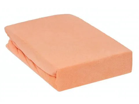Prześcieradło Frotte z gumką łosoś  220x200      001