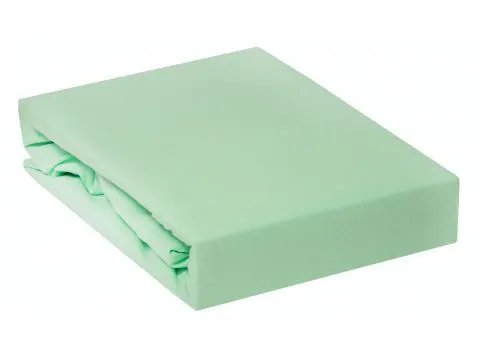 Prześcieradło Jersey z gumką seledyn  120x200    004
