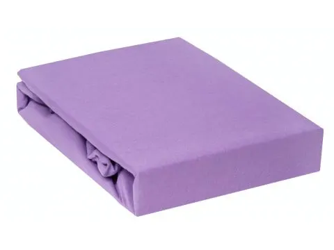 Prześcieradło Jersey z gumką fioletowe 120x200    008 fiolet