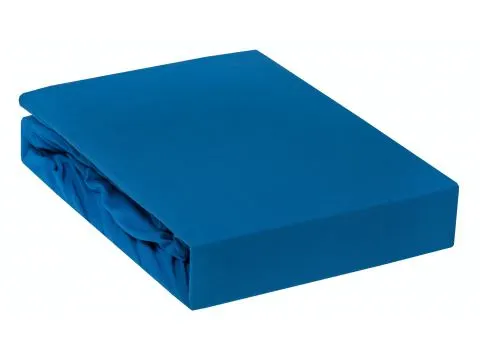 Prześcieradło Jersey z gumką szafirowe 120x200    010