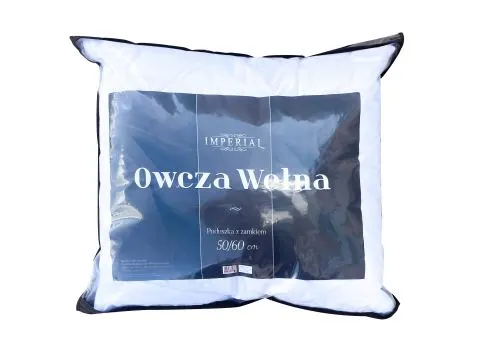 Poduszka - Imperial Owcza Wełna - wełniana  50x60  AMW z zamkiem