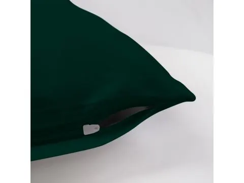 Poszewka satynowa jednobarwna 50x60 zieleń butelkowa 036