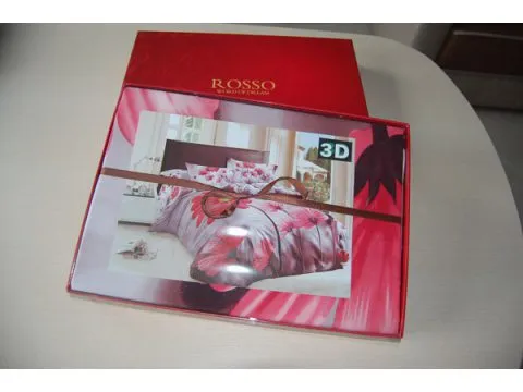 Komplet pościeli satynowej 160x200 Rosso 3D wzór 015