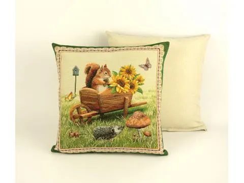 Poszewka dekoracyjna gobelinowa wiewiórka nr 46  SlodkieSny  45x45 cm gobelin