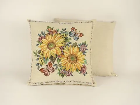 Poszewka dekoracyjna gobelinowa słoneczniki nr 42 SlodkieSny  45x45 cm gobelin
