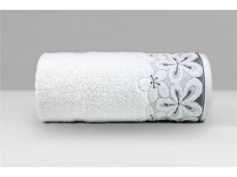 Komplet ręczników II - Bella 2/70x140 - biały, popiel upominek na prezent