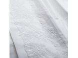Ekskluzywna pościel satynowa 160x200 z koronką Valeria biała gipiura