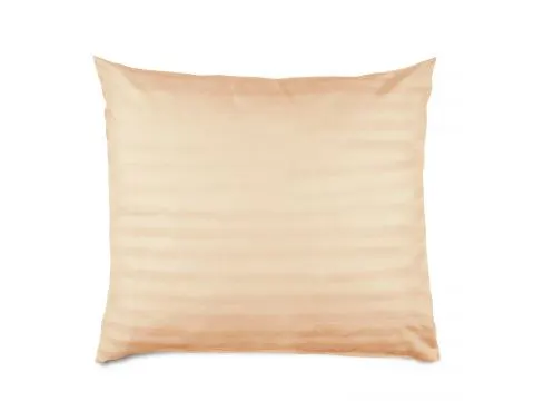 Poszewka bambusowa 50x60 cm satyna bawełniana Stripe paski beżowe