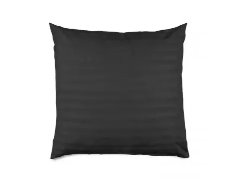 Poszewka bambusowa 40x40 cm satyna bawełniana Black Stripe paski czarne