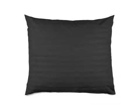Poszewka bambusowa 50x60 cm satyna bawełniana Black Stripe paski czarne