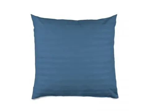 Poszewka bambusowa 40x40 cm satyna bawełniana Stripe paski chabrowe
