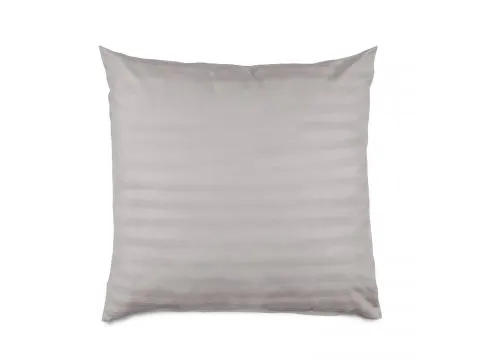 Poszewka bambusowa 40x40 cm satyna bawełniana Stripe Grey  paski szare