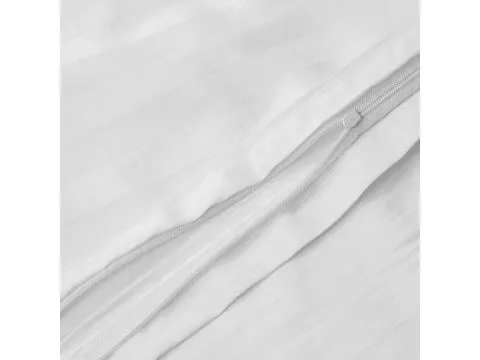 Poszewka bambusowa 50x60 cm satyna bawełniana Stripe White paski białe
