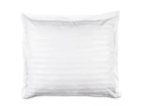 Poszewka bambusowa 70x80 cm satyna bawełniana Stripe White paski białe z listwą