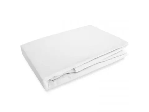 Prześcieradło flanelowe160x210 białe bez gumki