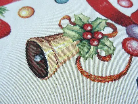 Bieżnik gobelinowy świąteczny 45x140 cm stroik, kokardka wz 202 SlodkieSny